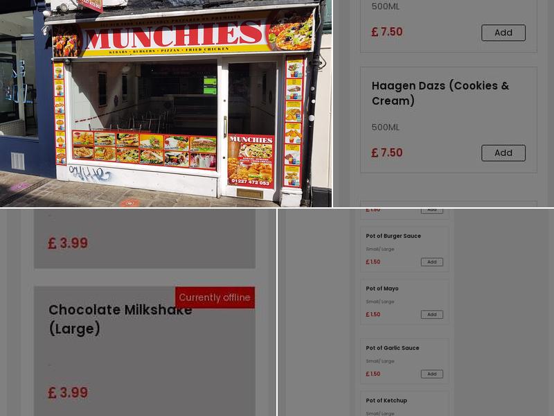 Munchies Canterbury Takeaway Menu
