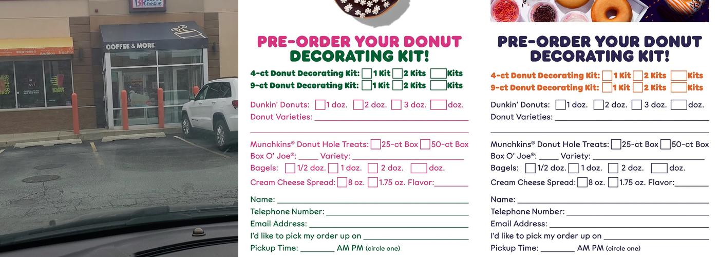Dunkin' Menu