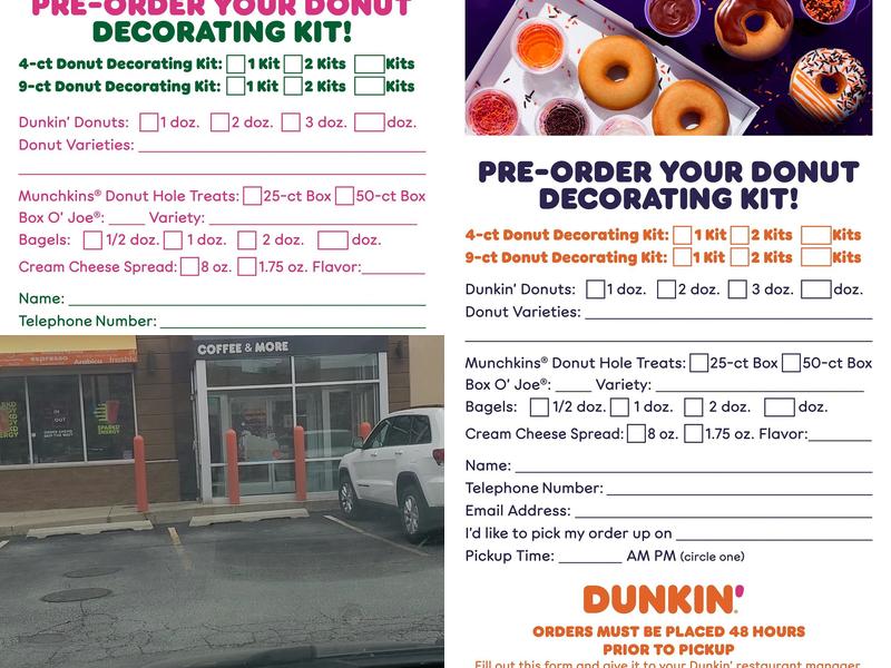 Dunkin' Menu