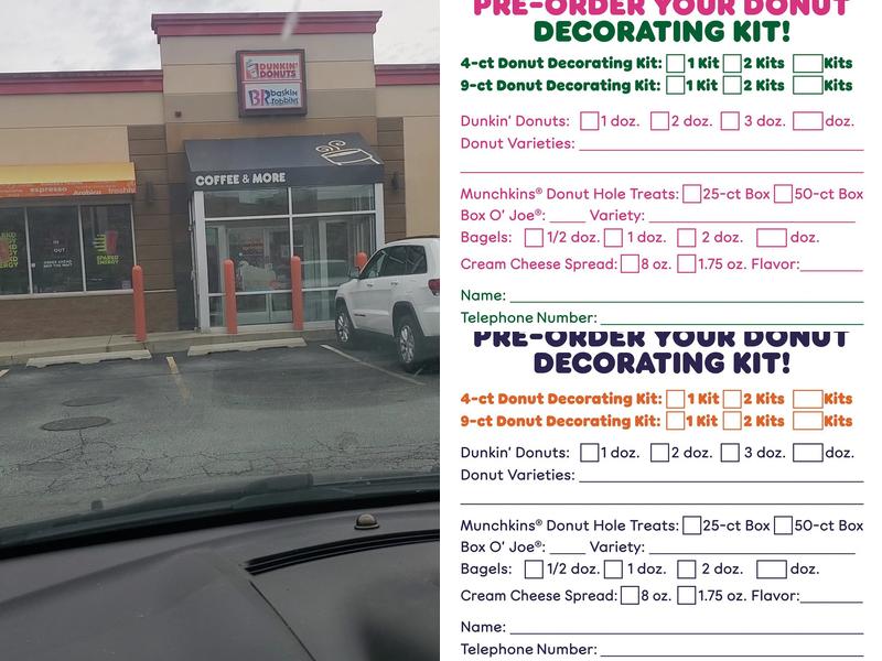 Dunkin' Menu