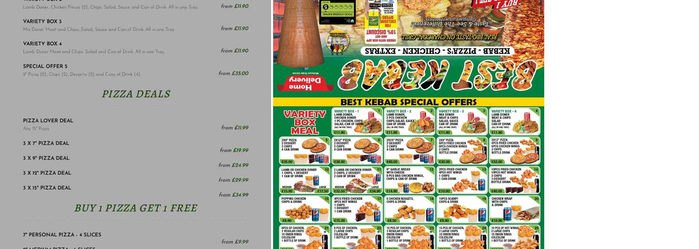 Best Kebab Menu