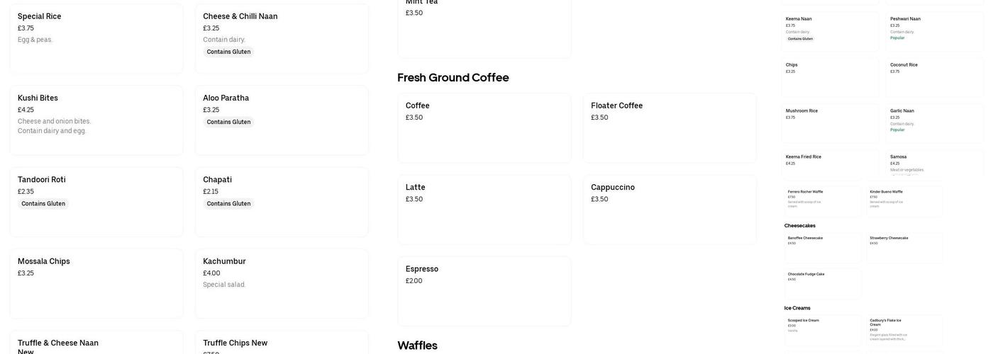 KUSHI Canvey Island Menu