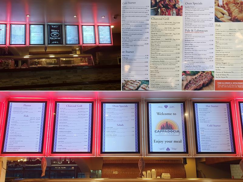 Cappadocia Turkish Restaurant Menu