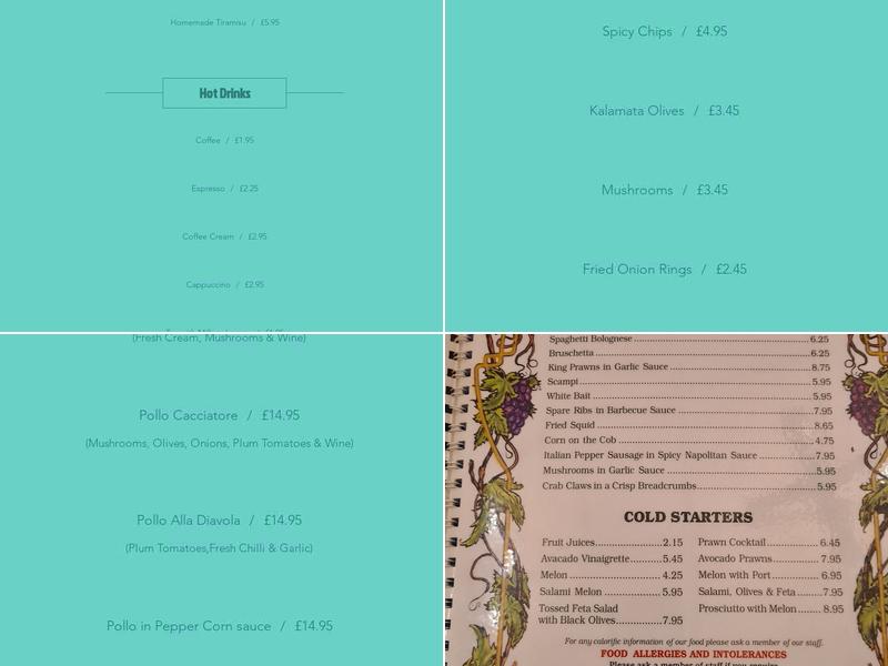 Merola's Menu