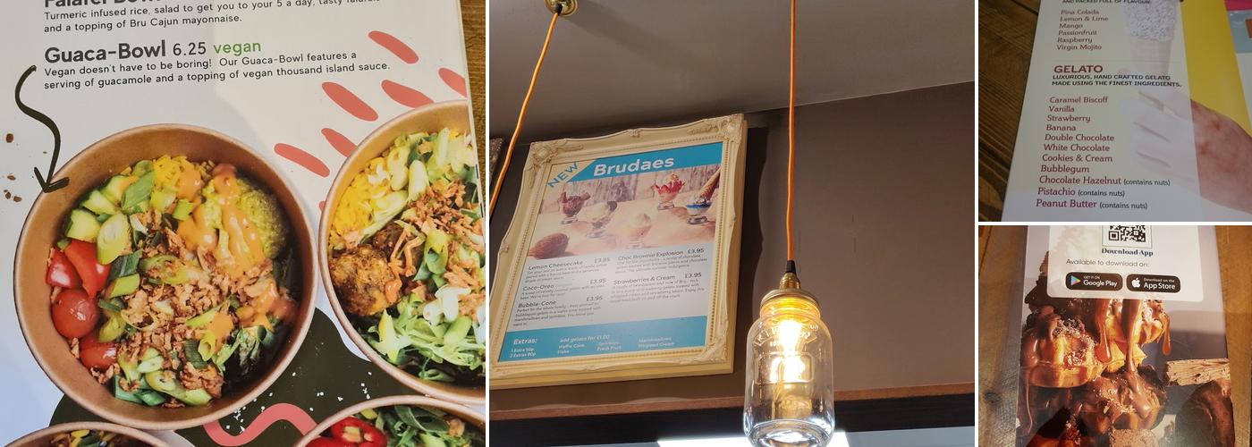 Brü Coffee and Gelato Cardiff Menu