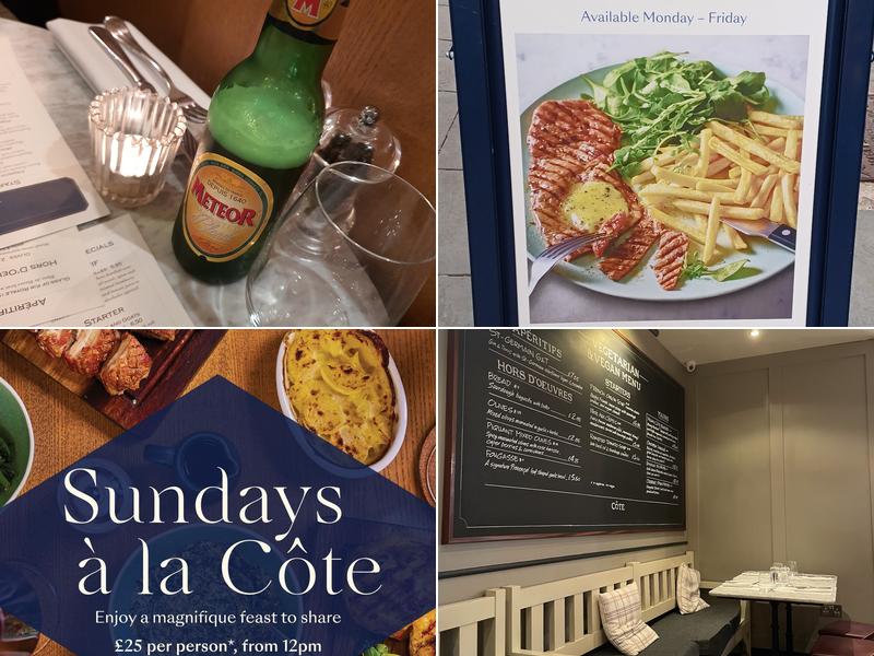 Côte Cardiff Central Menu