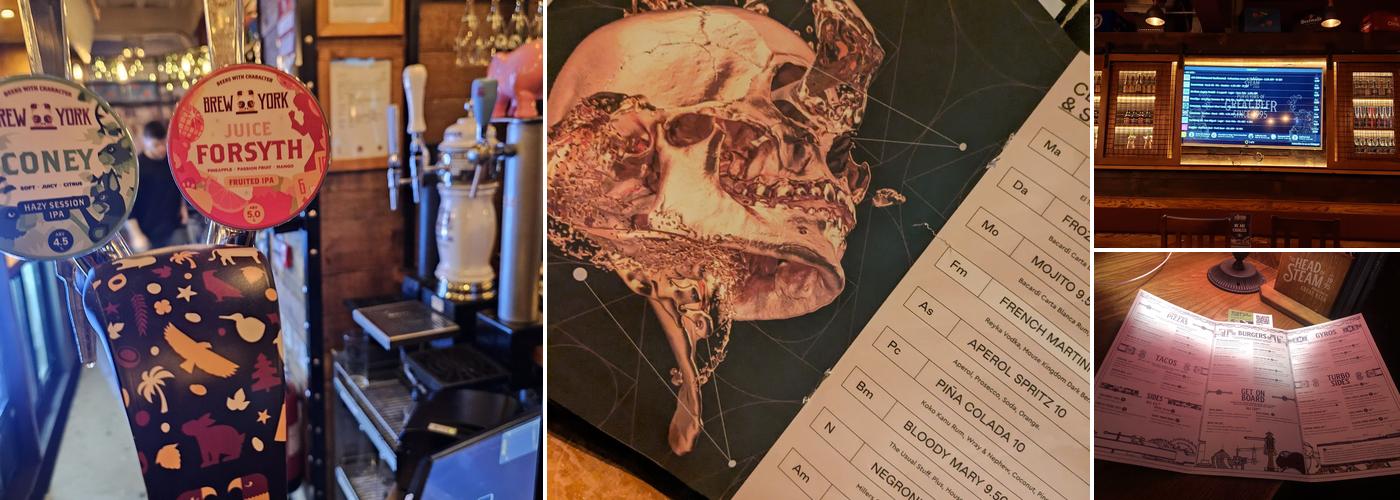 The Head of Steam Cardiff Menu