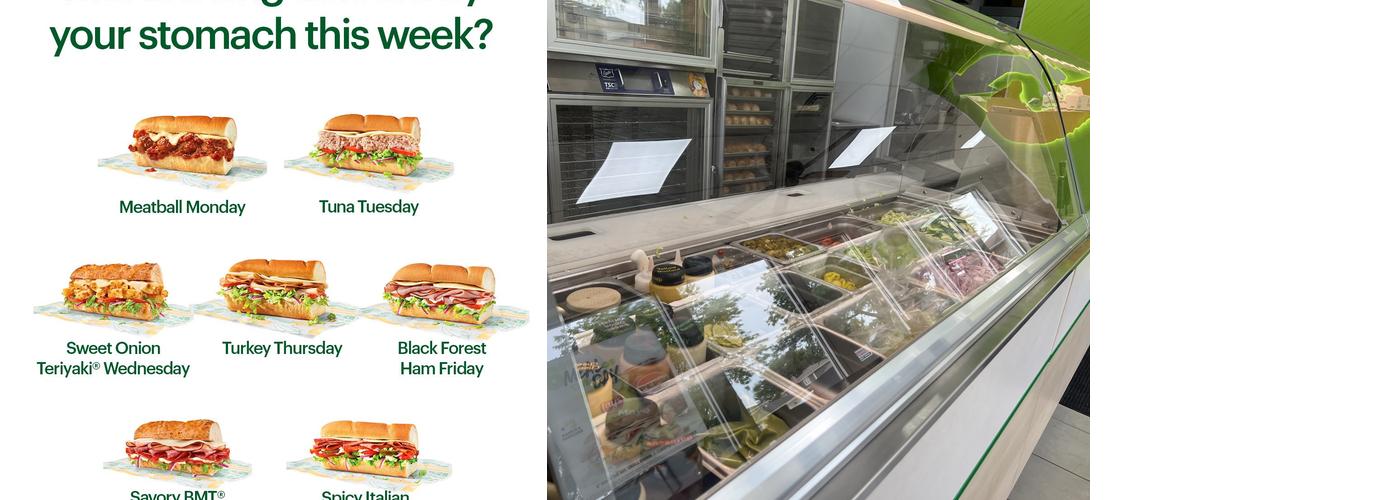 Subway Menu