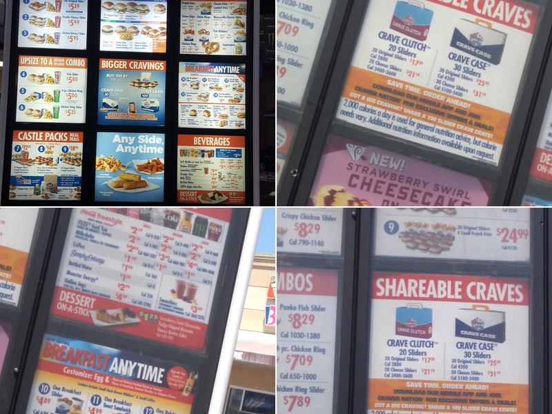 White Castle Restaurant Menu