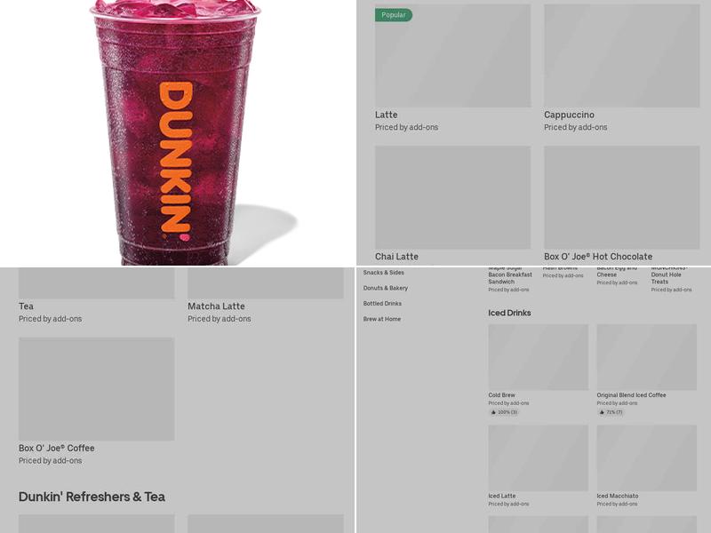Dunkin' Menu
