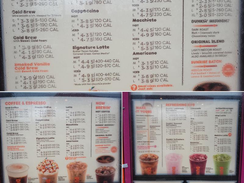 Dunkin' Menu