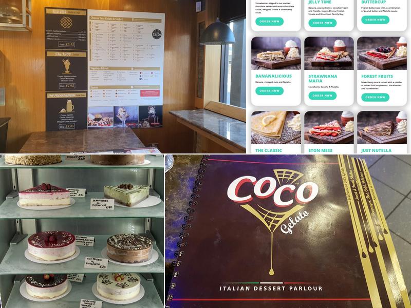 Coco Gelato Menu