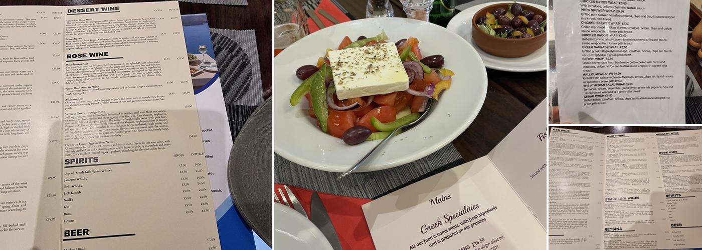 The Athenian Tree Menu