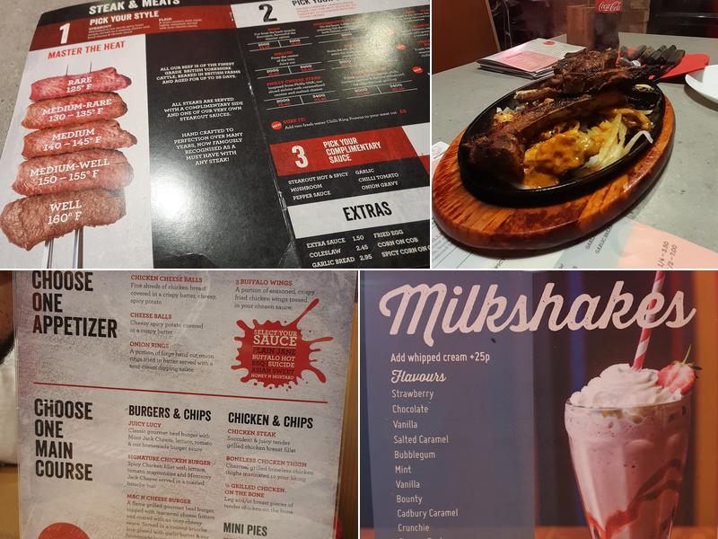 Steakout Cardiff Menu