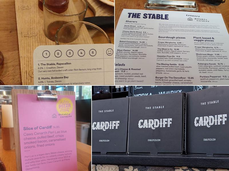 The Cardiff Stable Menu