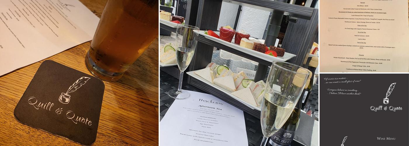 Quill and Quote at Thackeray Menu