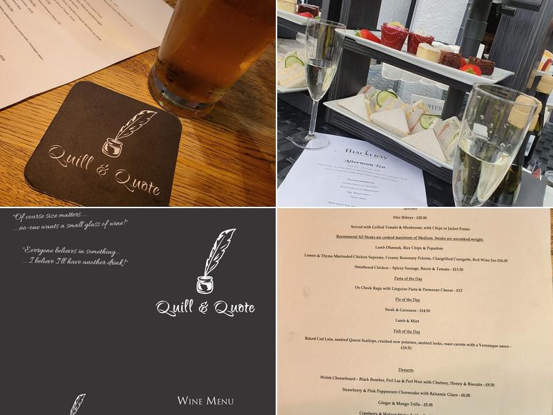 Quill and Quote at Thackeray Menu