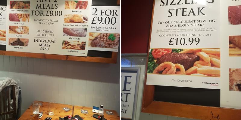 The Canton Cross Vaults Menu