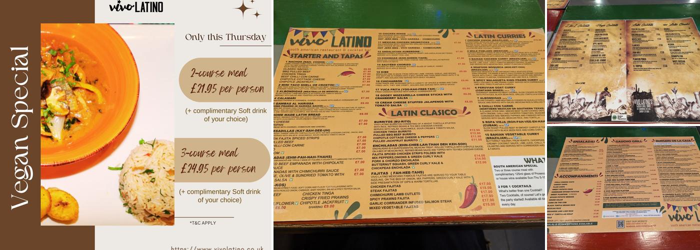 Vivo Latino Menu
