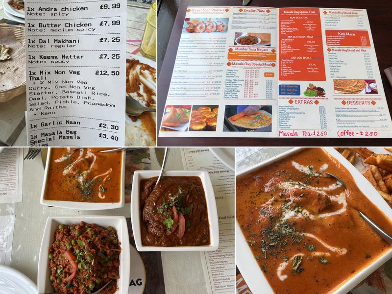 Masala Bag Menu