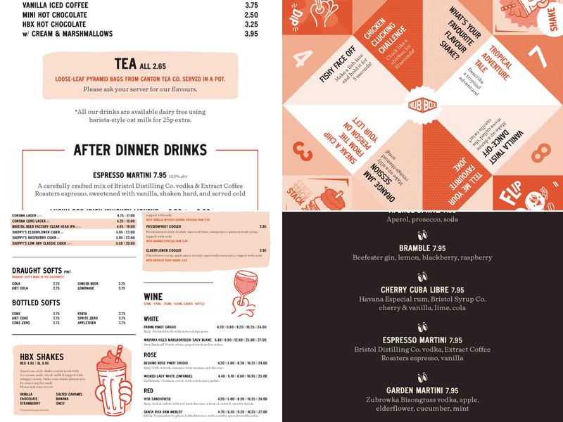 Hub Box Cardiff Menu