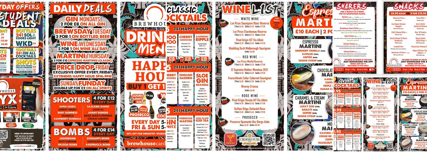 Brewhouse Menu