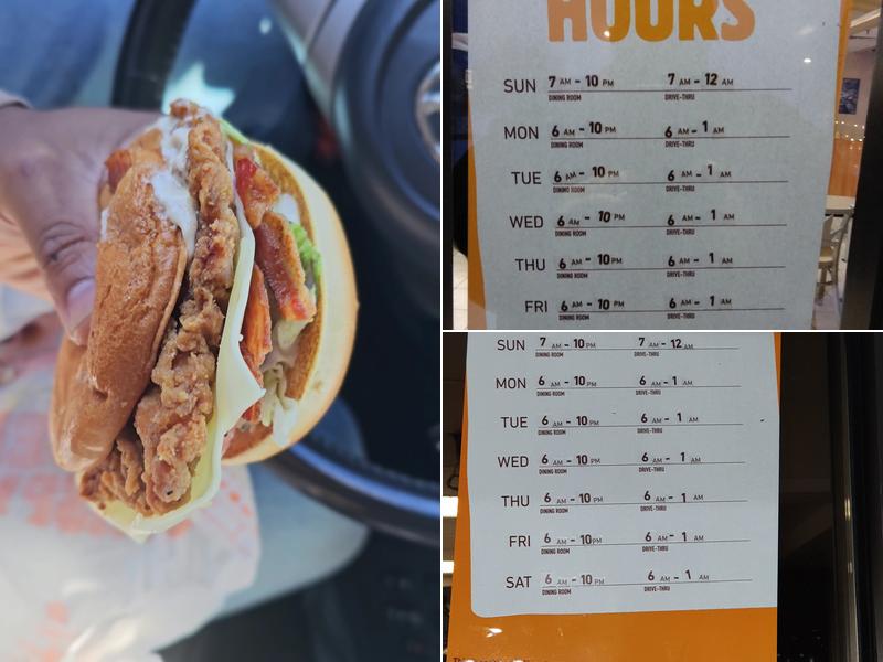 Burger King Menu