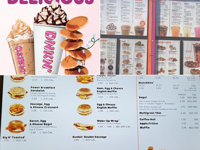 Dunkin' Menu
