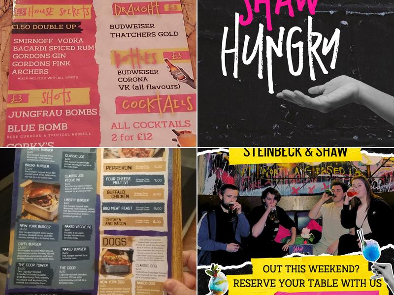 Steinbeck and Shaw Menu