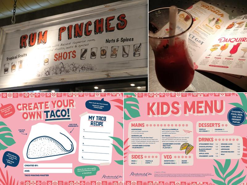 Revolución de Cuba Cardiff Menu