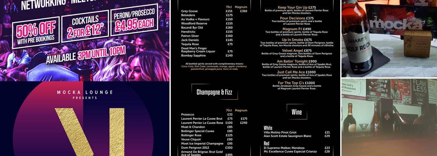 Mocka Lounge Menu