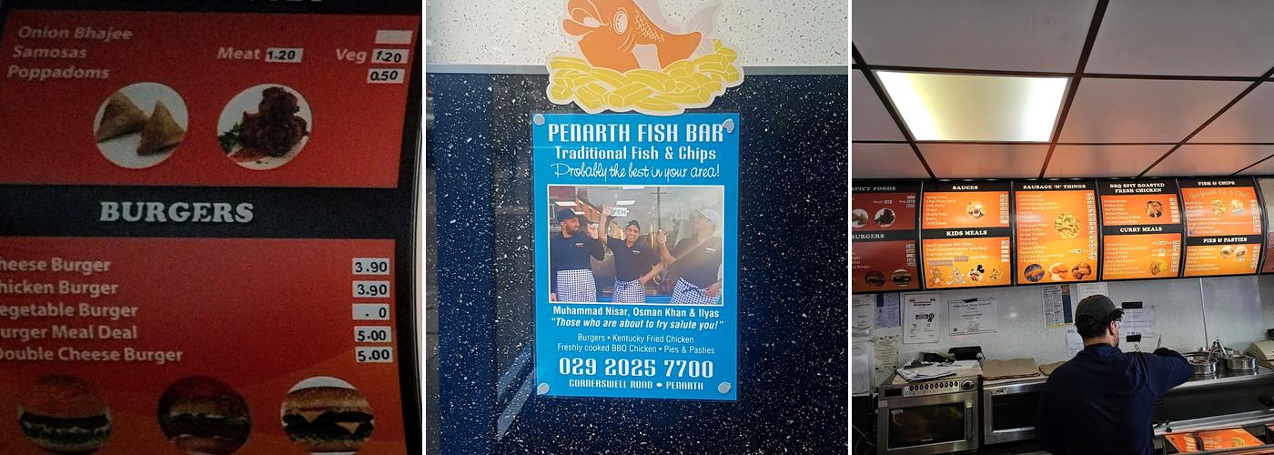 Penarth Fish Bar Menu