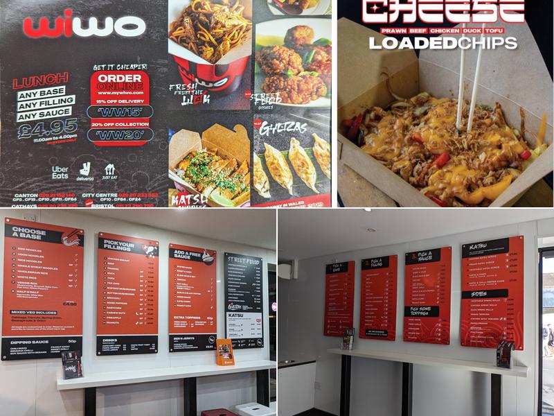 Wiwo Noodle bar Cathays Menu