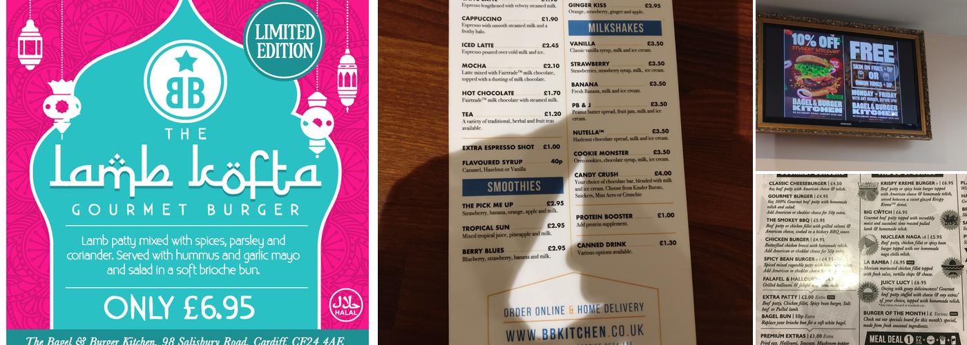 The Bagel and Burger Kitchen Menu