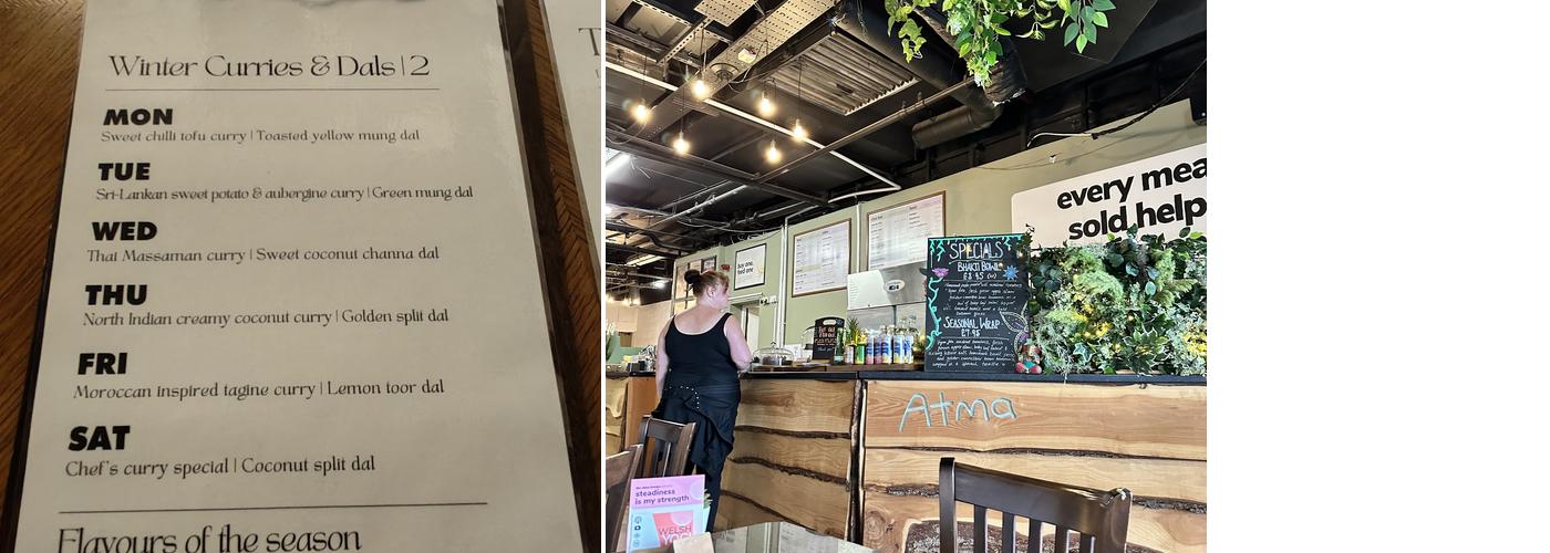 The Atma Lounge Menu