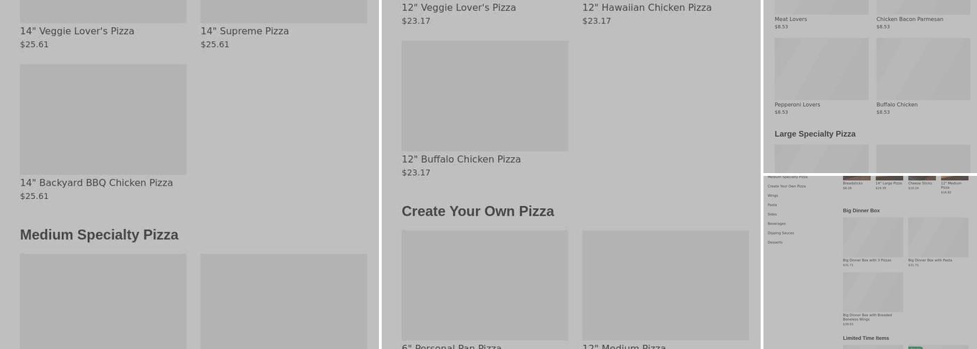 Pizza Hut Menu