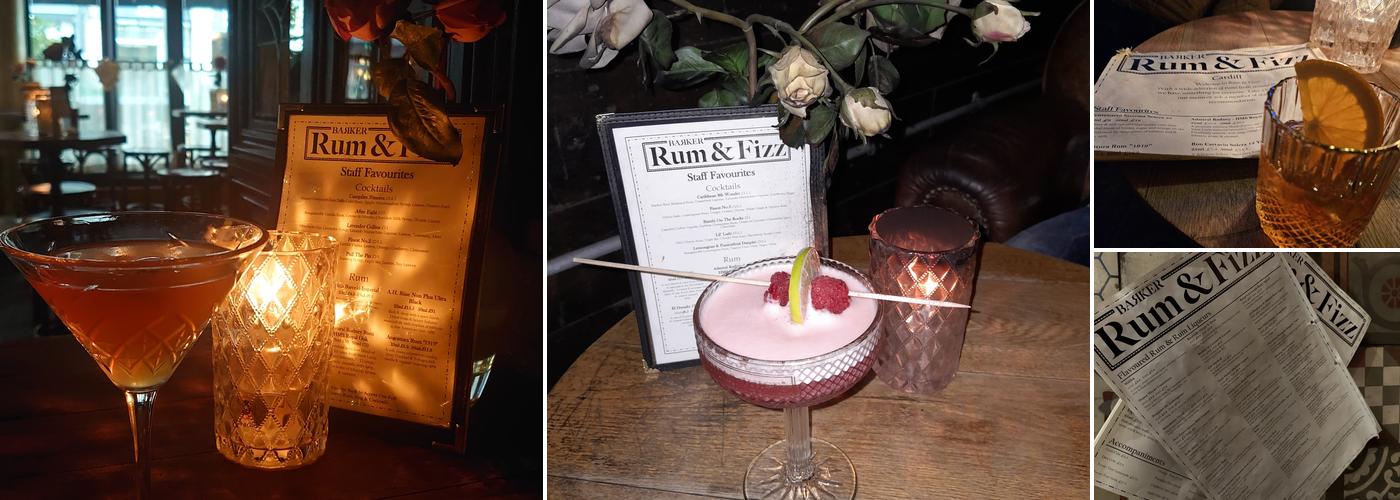 Rum & Fizz Menu