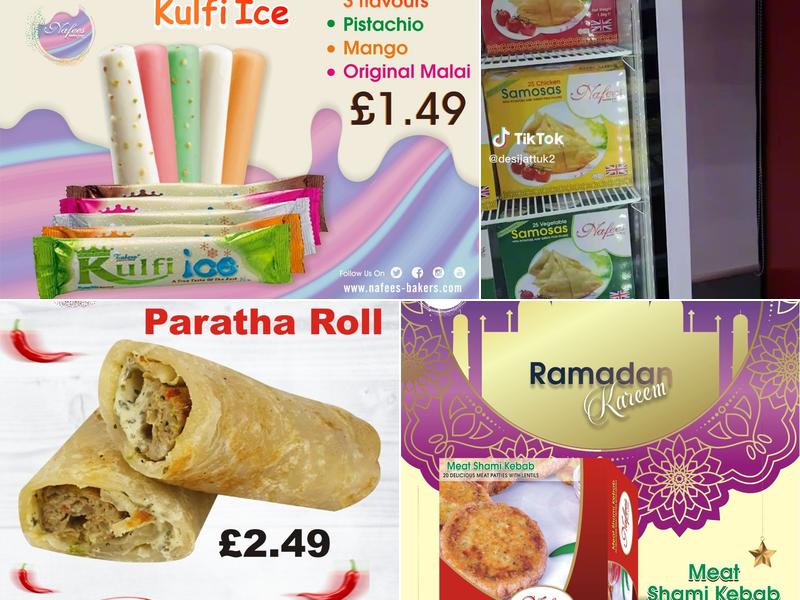 Nafees Bakers & Sweets Cardiff Menu