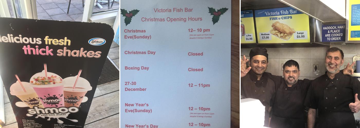 Victoria Fish & Chip Bar Menu