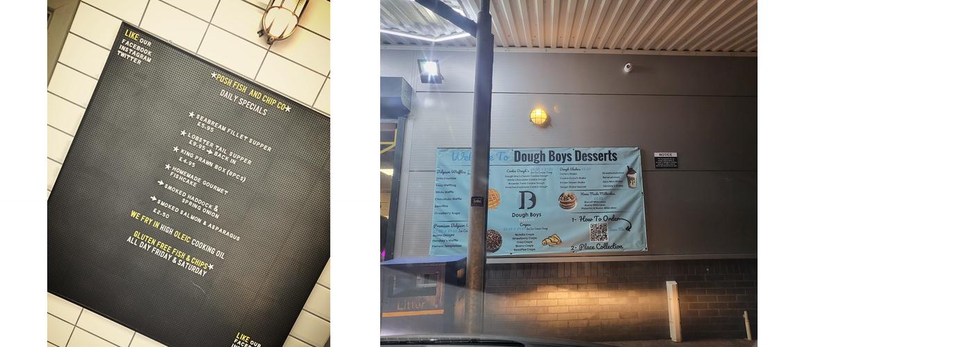 The Posh Fish And Chip Company Menu