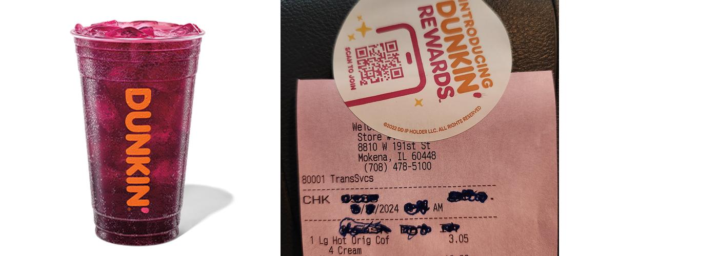 Dunkin' Menu