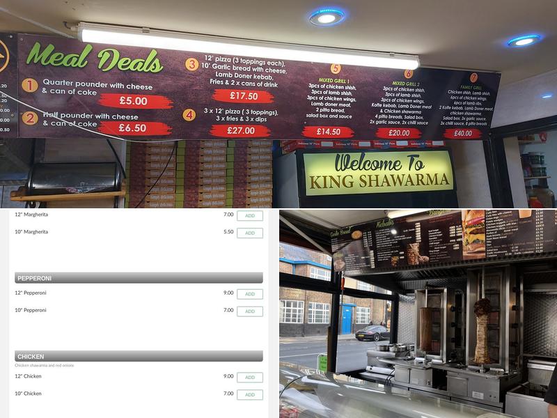 King Shawarma Menu