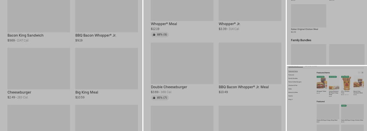 Burger King Menu