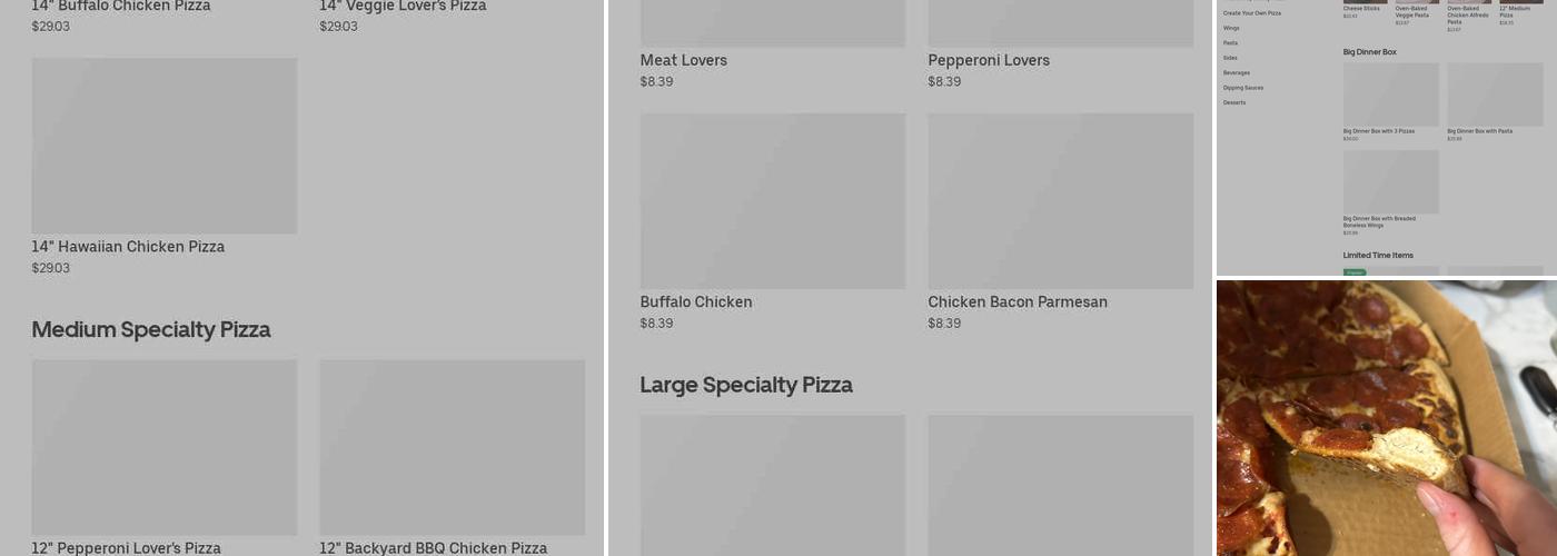 Pizza Hut Menu