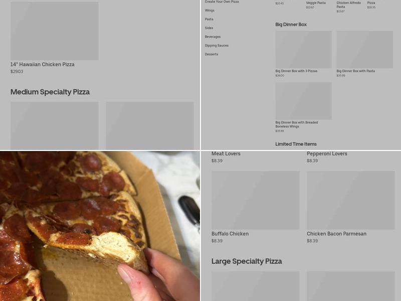 Pizza Hut Menu