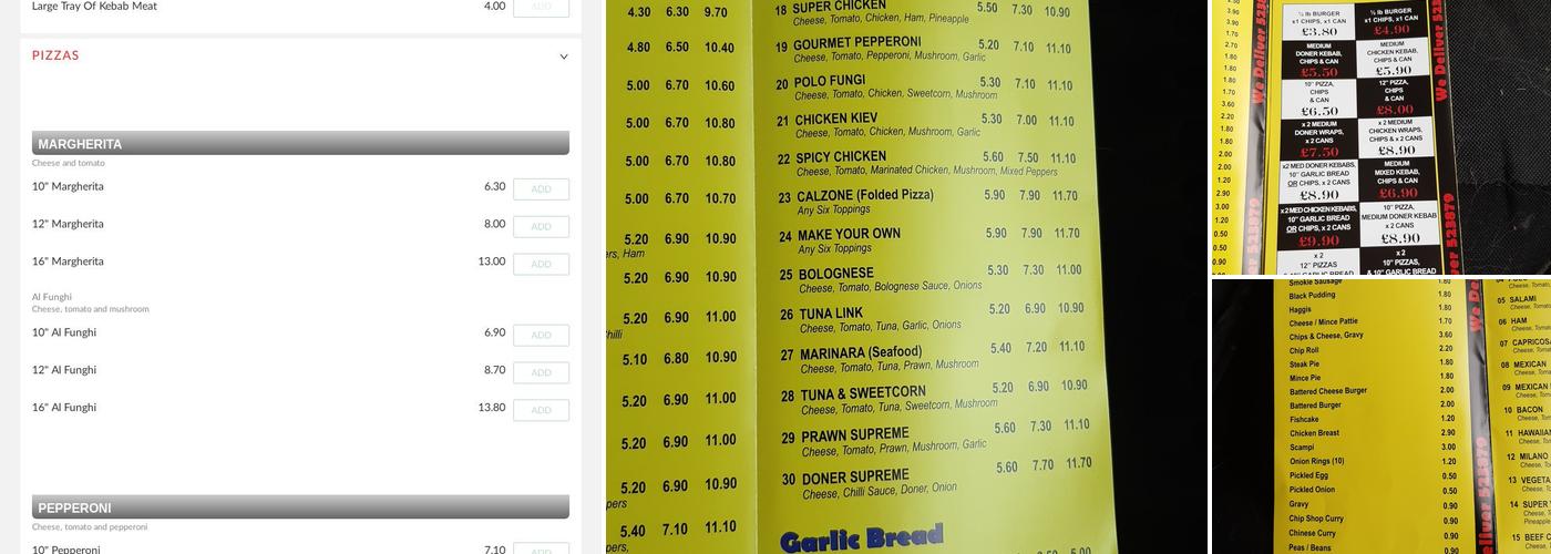 Oktays Fish And Chips Menu