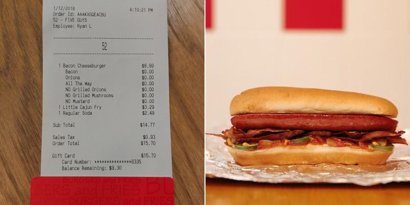 Five Guys Menu