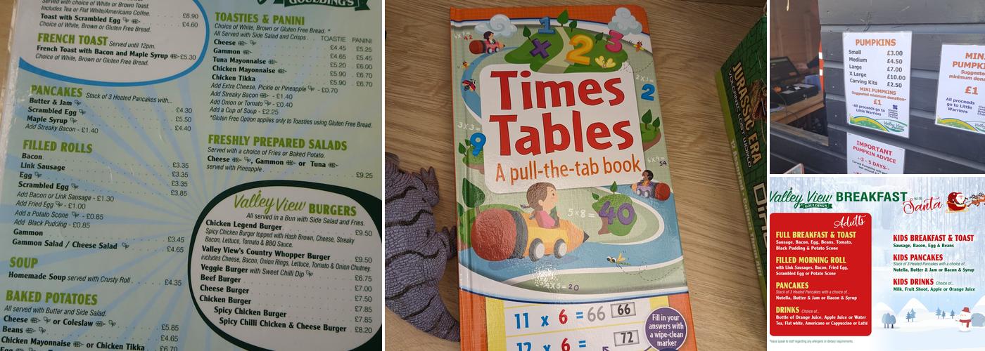 Valley View At Gouldings Menu