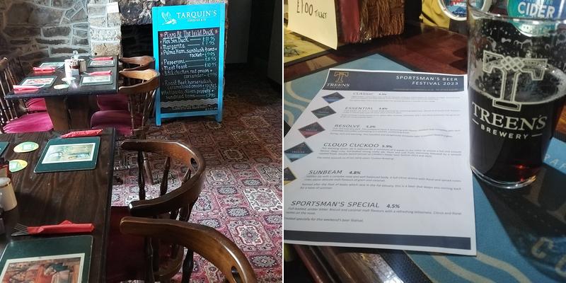 Sportsmans Arms Menu