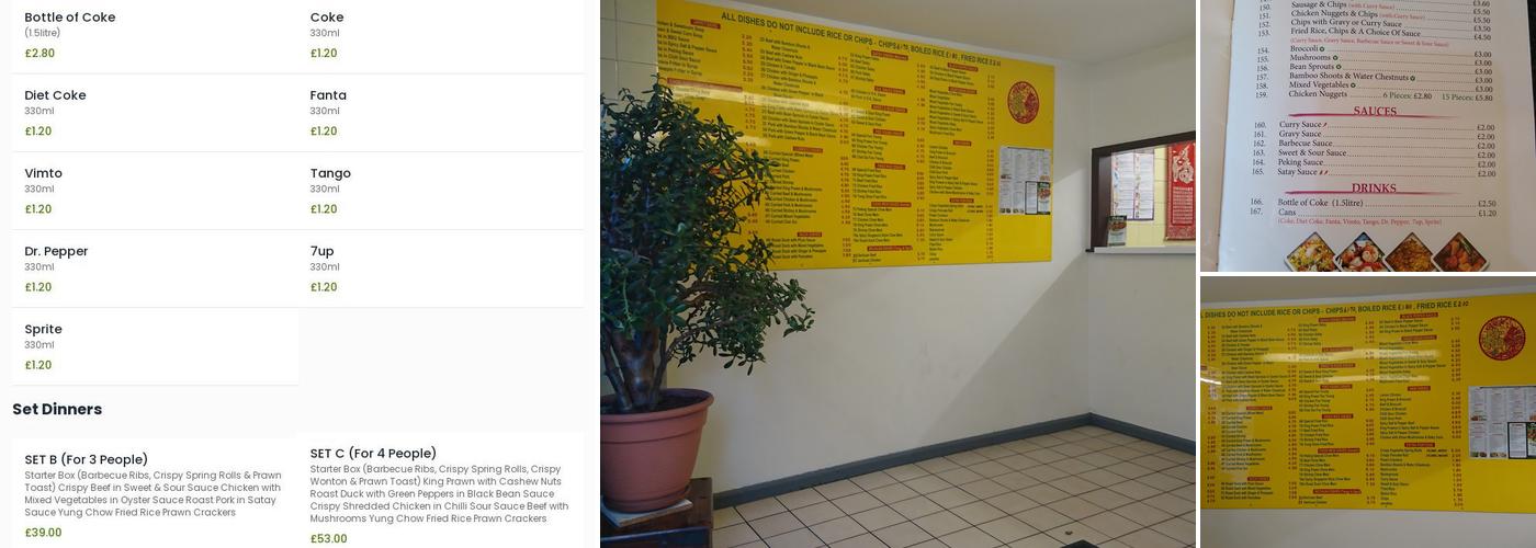 Peking Chinese Takeaway Menu